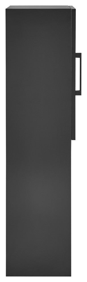 Annecy 15"Wx46"Hx12"D Linen Cabinet, Phantom Black