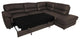 Baltica Natural Leather Sectional Sleeper Sofa, Right Corner