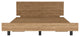 Ethereal Twin Bed Base with Headboard, Pine