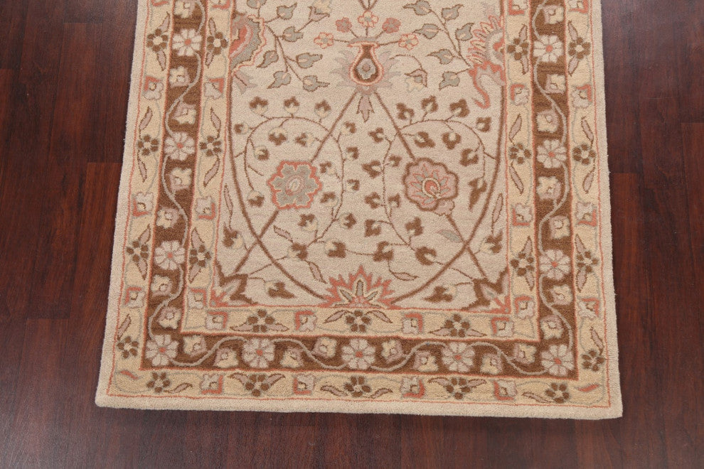 Floral Oriental Area Rug Hand-tufted Traditional Wool Carpet 5x8