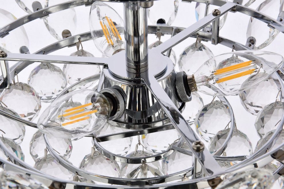 Eleana 16" Flush Mount, Chrome