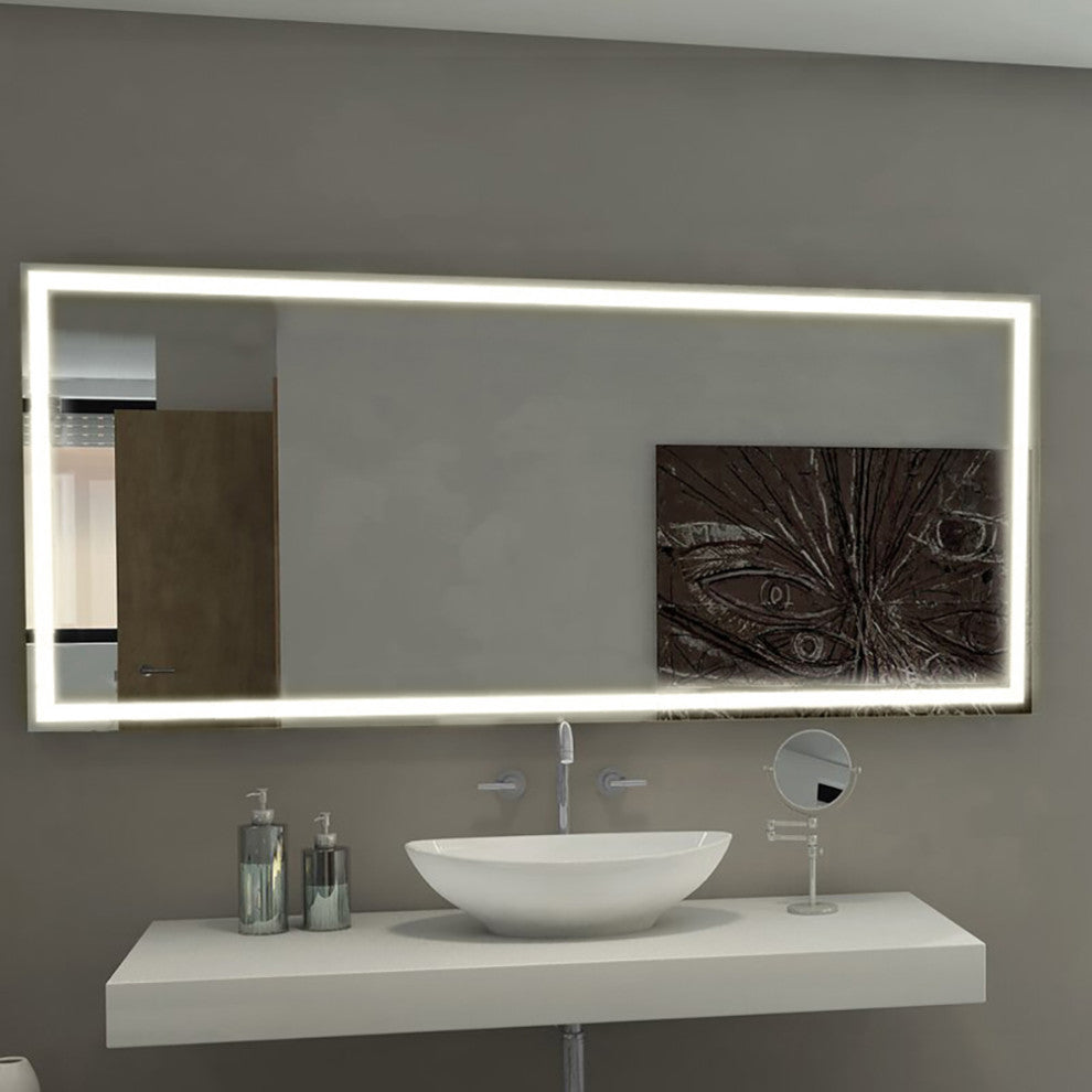 Radiant Series Inset LED Mirror, 60"x36"x1.75"