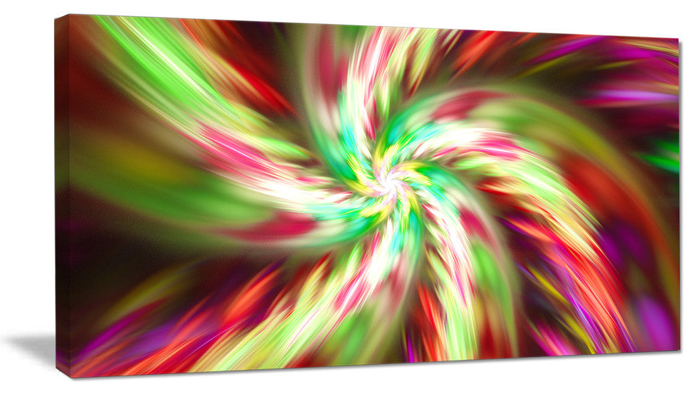 Exotic Multi Color Flower Petal Dance, Floral Canvas Art Print, 40x20