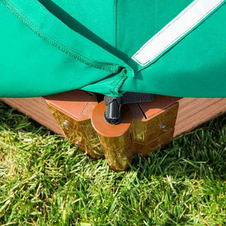 Two Inch Series 4ft.x4ft.x11" Composite Square Sandbox Kit With Canopy/Cover