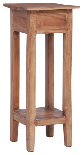 vidaXL Plant Stand Bedside Table Telephone Side Cabinet Solid Mahogany Wood
