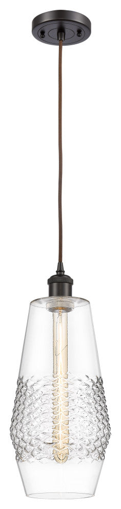 Innovations 516-1P-OB-G682-7-LED 1-Light Mini Pendant, Oil Rubbed Bronze