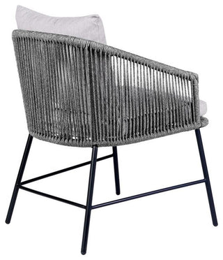 Armen Living Koala/Calica 5-Piece Modern Wood Dining Set in Light Gray/Brown