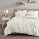 Intelligent Design Malea Shaggy Fur Duvet Cover Set, Ivory