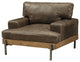 ACME Silchester Chair, Oak and Distress Chocolate Top Grain Leather
