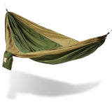 Army Green and Brown Hammaka Parachute Silk Hammock