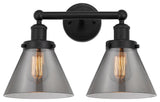 Innovations Cone 2-Light 15.5" Bath Vanity-Light Matte Black