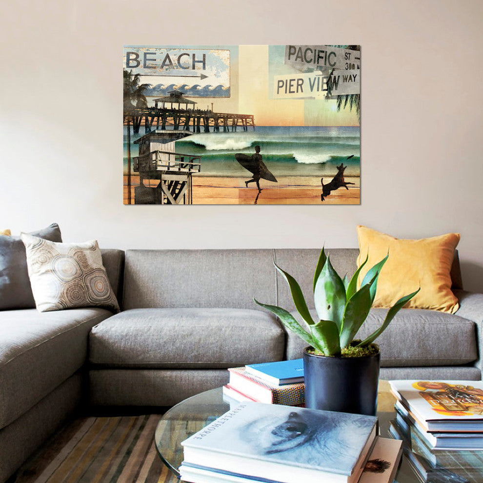 "California Dreaming" by Charlie Carter, Canvas Print, 18"x12"