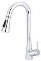 i2 Single Handle Pull-Down Kitchen Faucet, Polished Chrome