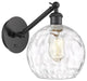Innovations 317-1W-BK-G1215-8 1-Light Sconce, Matte Black