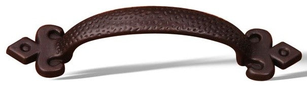 Oil Rubbed Bronze RKI Divet Indent Bow Pull, RKICP3713RB