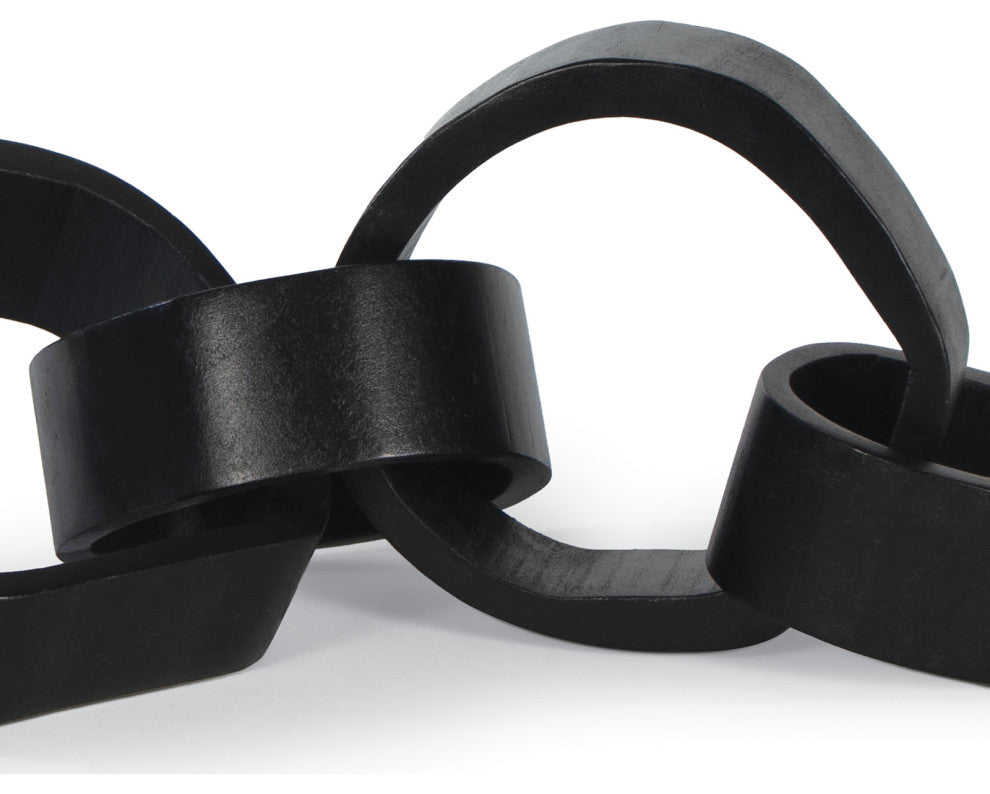 Wooden Links Centerpiece, Black