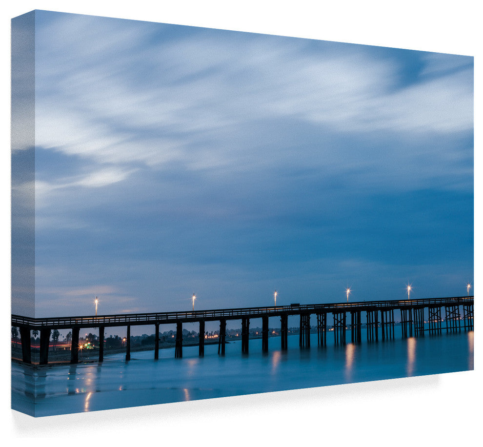Chris Moyer ''Pier Blue Sky'' Canvas Art, 47"x30"