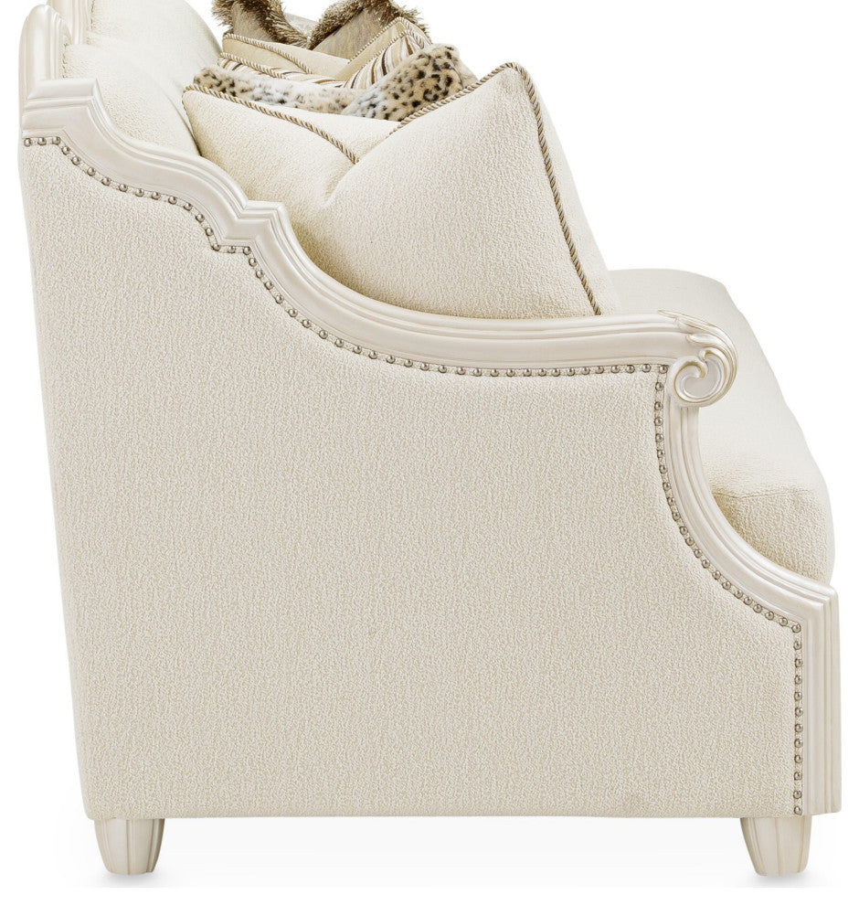Chamberi BouclÃ© Sectional Sofa - French Vanilla/Classic Pearl