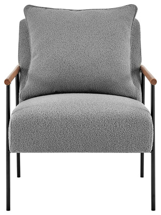 Quinton Fabric Accent Arm Chair, Gray