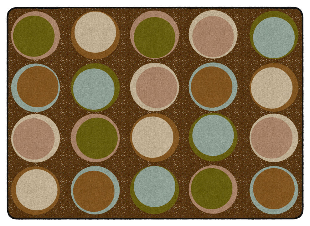 Flagship Carpets FA1340-44FS 7'6x12 Sitting Spots Earth Tone Rug
