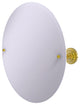 Frameless Round Beveled Edge Tilt Mirror, Polished Brass