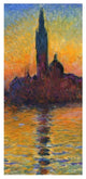 "Twilight Venice (left)" Digital Paper Print by Claude Monet, 19"x38"
