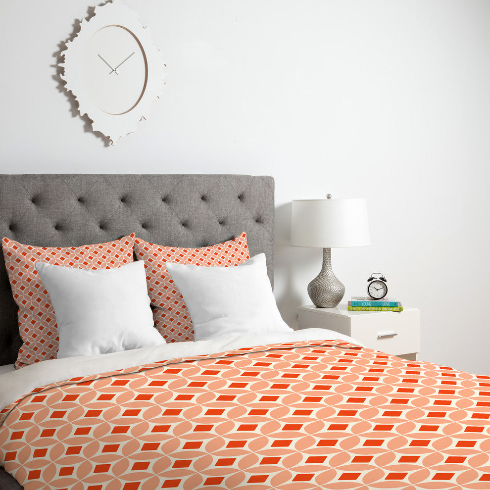 Deny Designs Caroline Okun Persimmon Duvet Cover - Lightweight