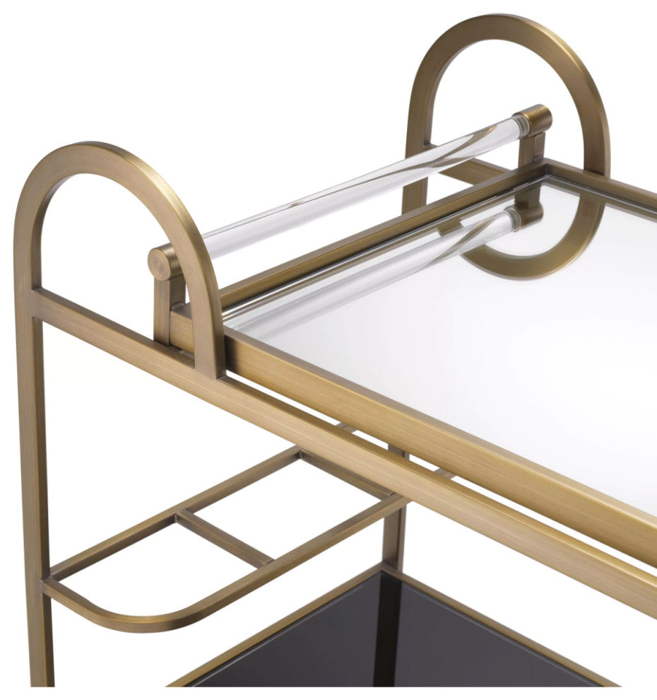 Modern Brushed Brass Trolley | Eichholtz Montreuil