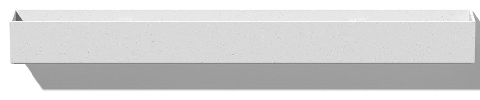 Veadek Geo Series Hanging Planter, White, 32", 1 Pack