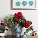 22"  Geranium Hanging Bush-Red