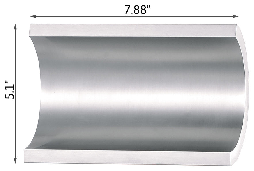 Alumilux Diverge 5"H 2-Light LED Outdoor Wall Sconce Solid Satin Aluminum by ET2