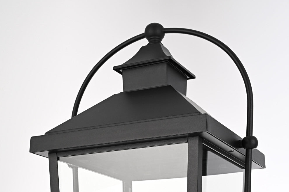 Home Living 27" Outdoor Post light, Black