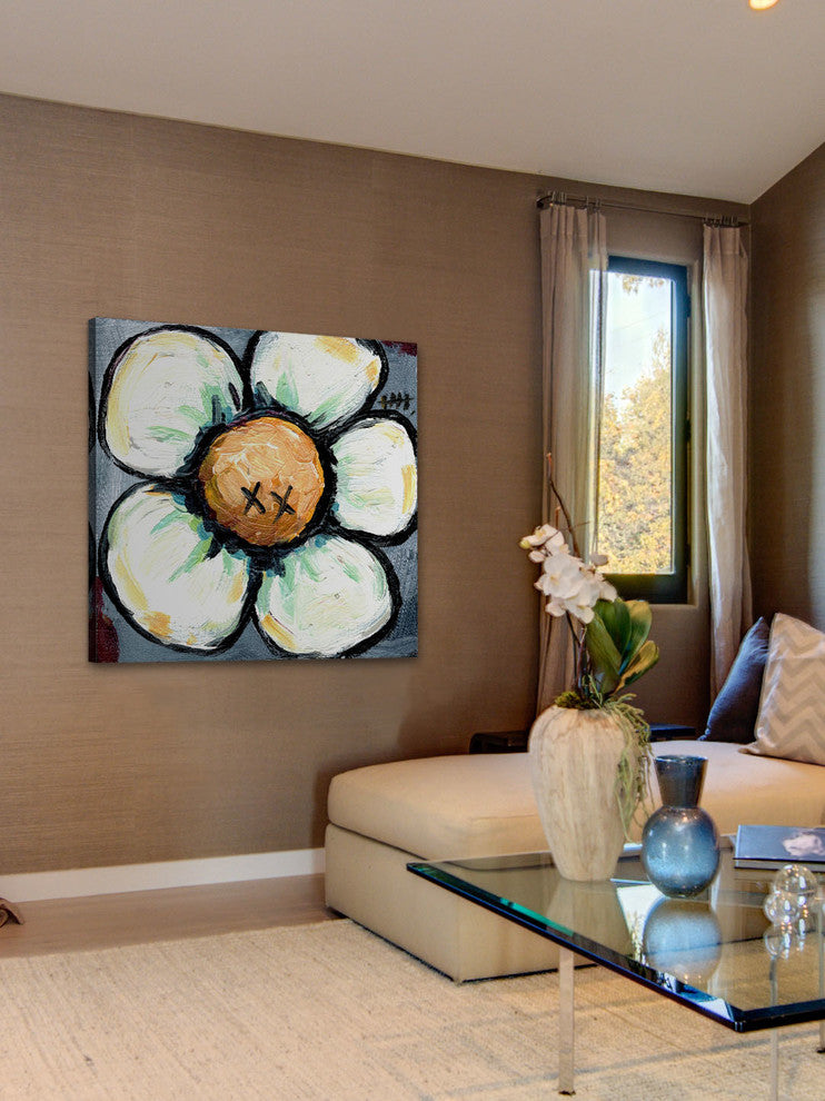 "XX Flower" Painting Print on Canvas by Tori Campisi