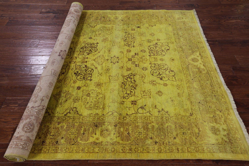 6' 2" X 8' 9" Hand-Knotted Full Pile Overdyed Rug - WR1316