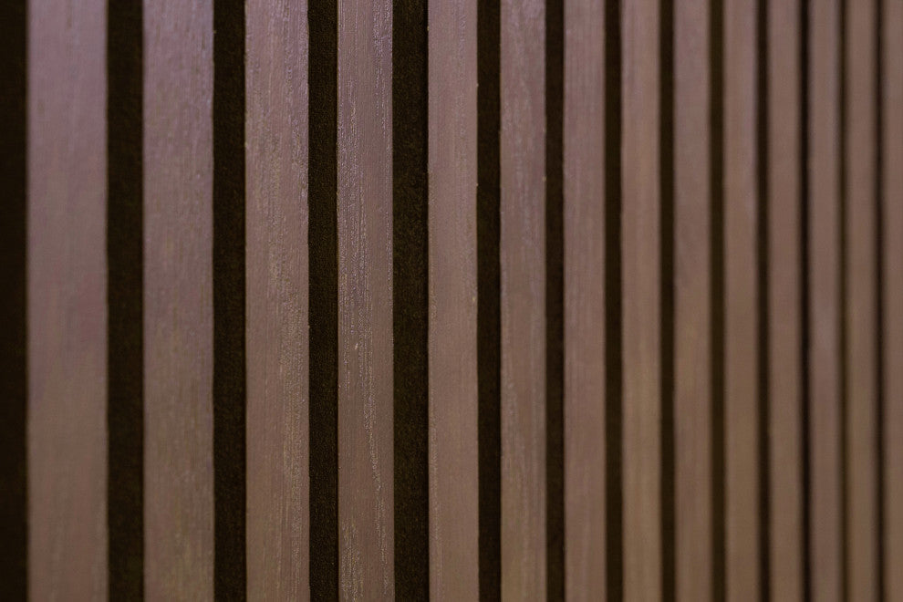 Acoustic Wood Panels, Set of 2 Slat Wall Panels - Lima