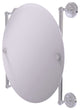 Prestige Regal Round Frameless Rail Mounted Mirror, Polished Chrome