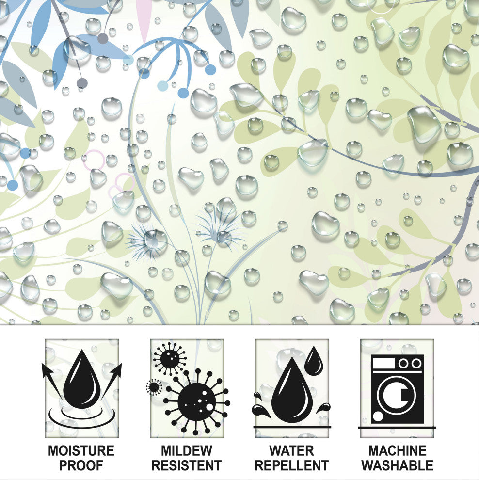 Herb Garden Designer Shower Curtain, 72"x72"
