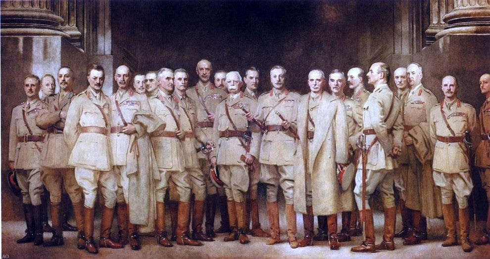 John Singer Sargent General Officers of World War I Gallery Wrapped Canvas Print