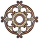 Ceiling Medallion, Palatial Bronze With Gilded Accents