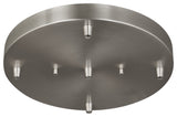 Towner 5-Light Cluster Canopy, Brushed Nickel