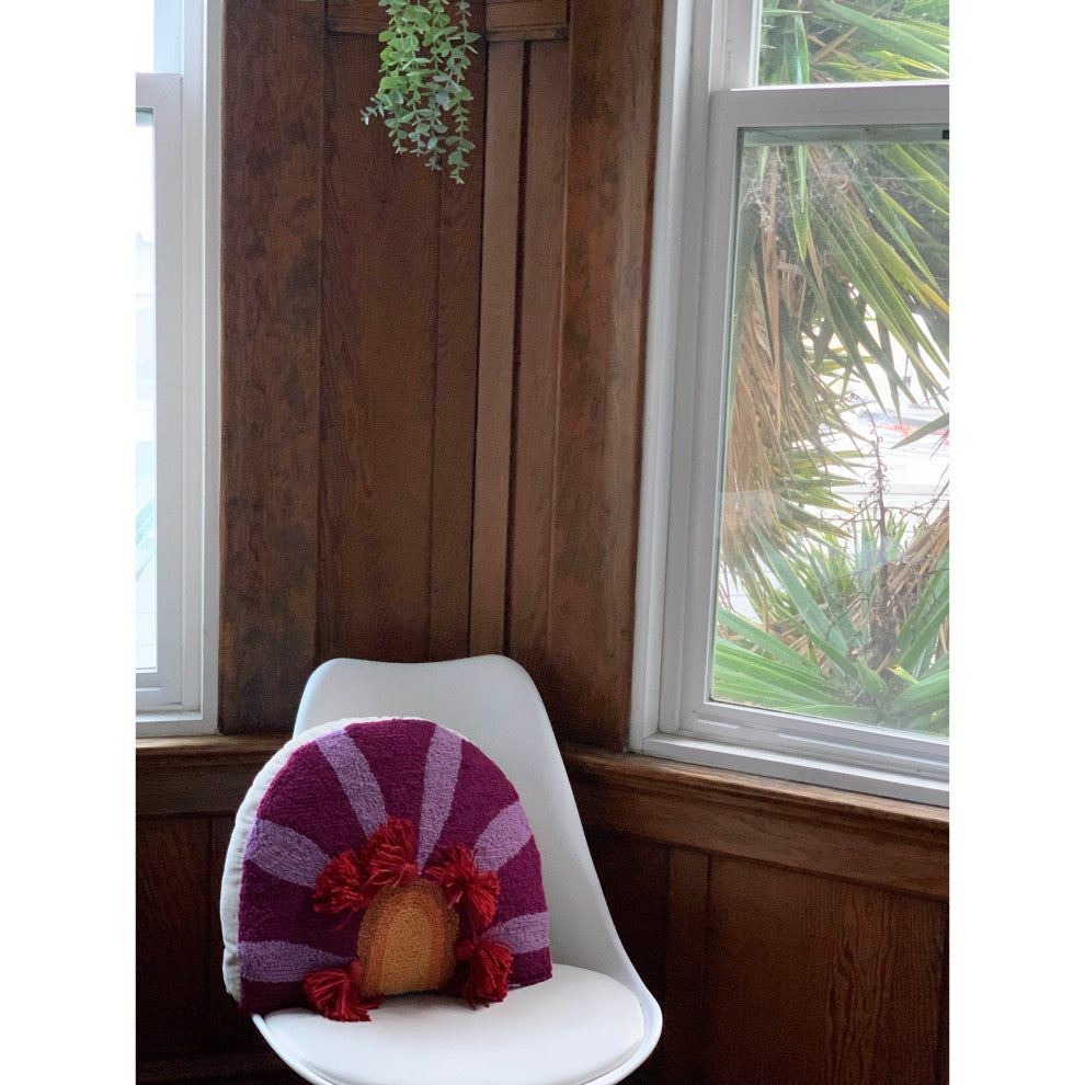 In Bloom W/Tassels Hook Pillow