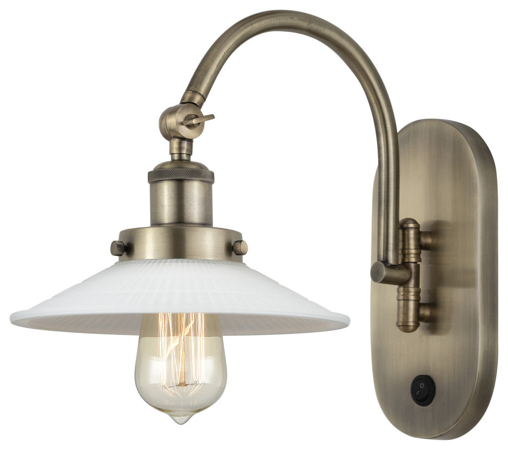 Innovations 918-1W-AB-G1-LED 1-Light Sconce, Antique Brass
