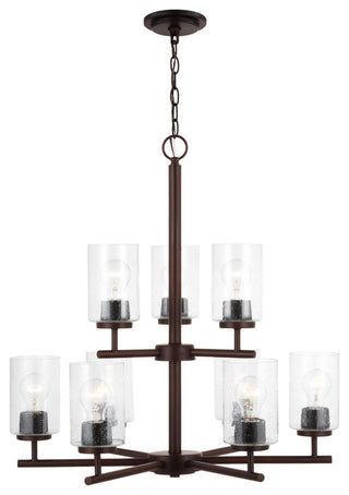 Generation Lighting 31172 Oslo 9 Light 26"W Pillar Candle - Bronze