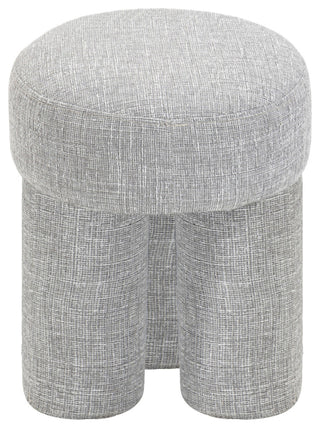 Larson Polyester Upholstered Ottoman/Stool, Grey