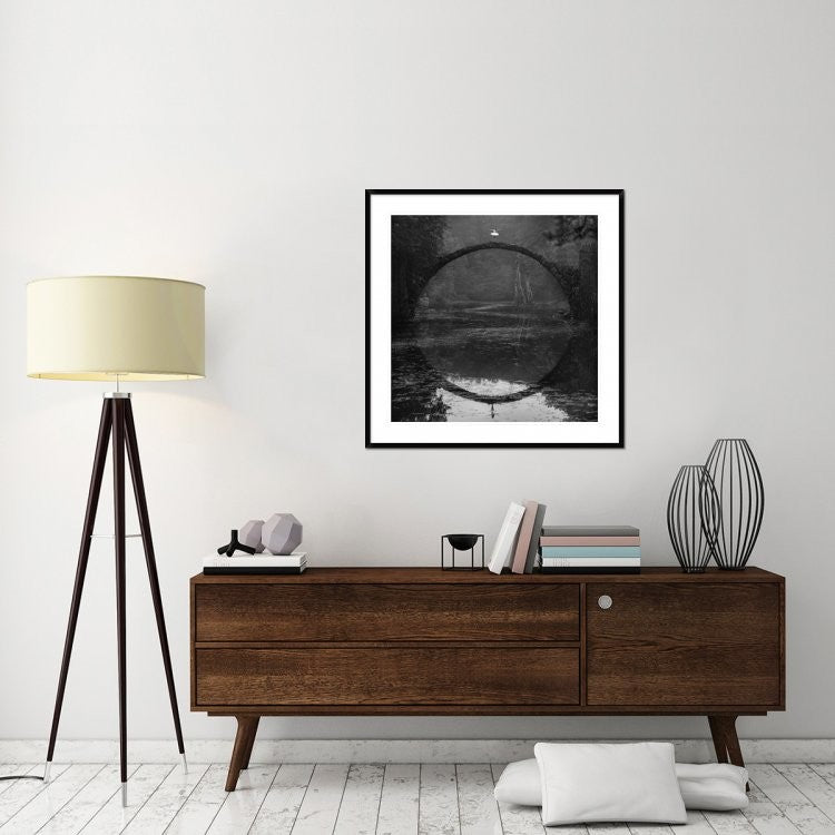 "Ring" Framed Digital Print by Lukasz Kozlowski, 38"x38"