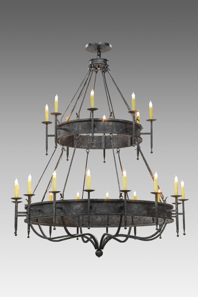 72 Wide Marta 24 Light Two Tier Chandelier