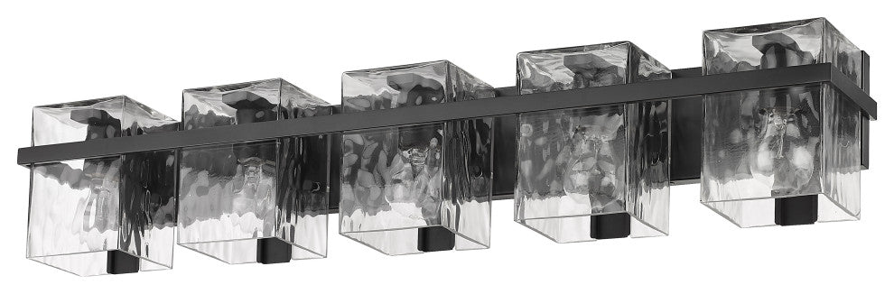 Zlite 1938-5V-MB 5-Light Vanity, Clear