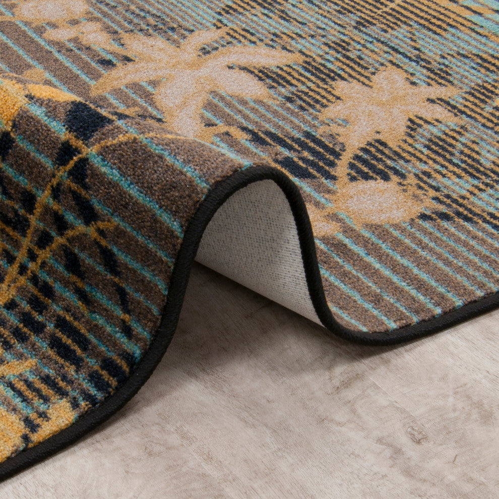 Peaceful Garden Lagoon Rug, 7'8" X 10'9"