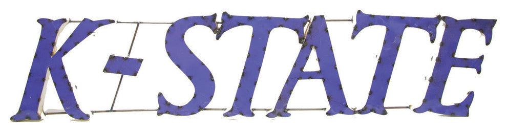 Kansas St. Wildcats K-State Recycled Metal Wall Decor