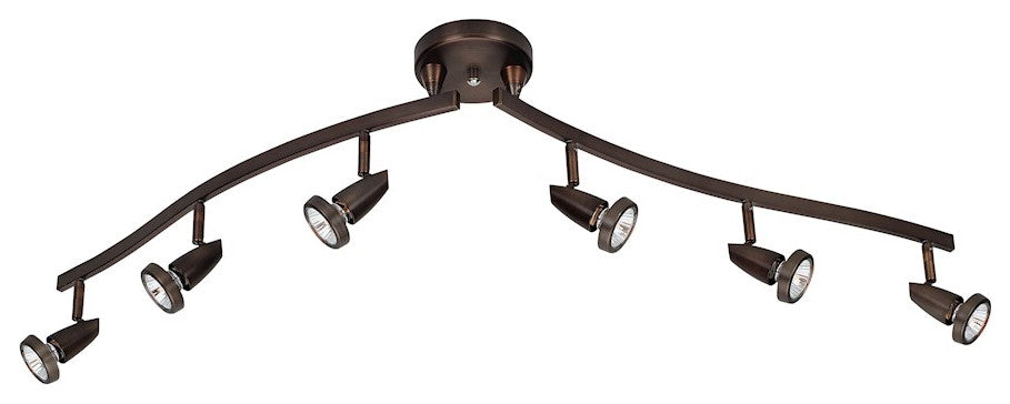 ACCESS LIGHTING 52226-BRZ 6-Light Semi-Flush with Articulating Arms Bronze